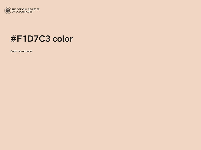 #F1D7C3 color image