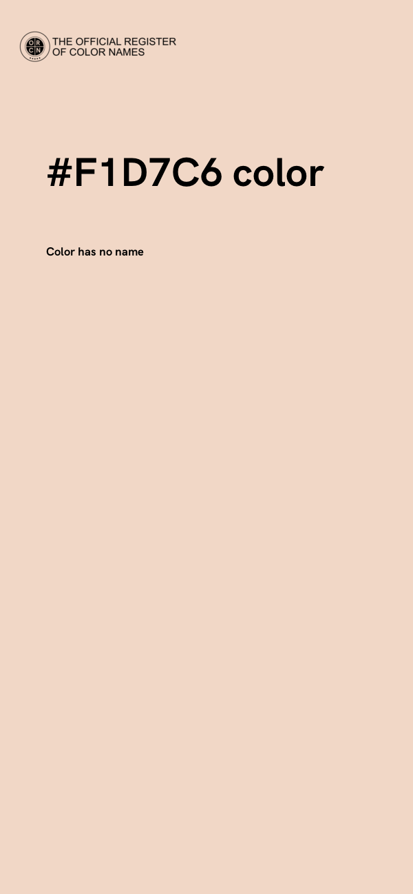 #F1D7C6 color image