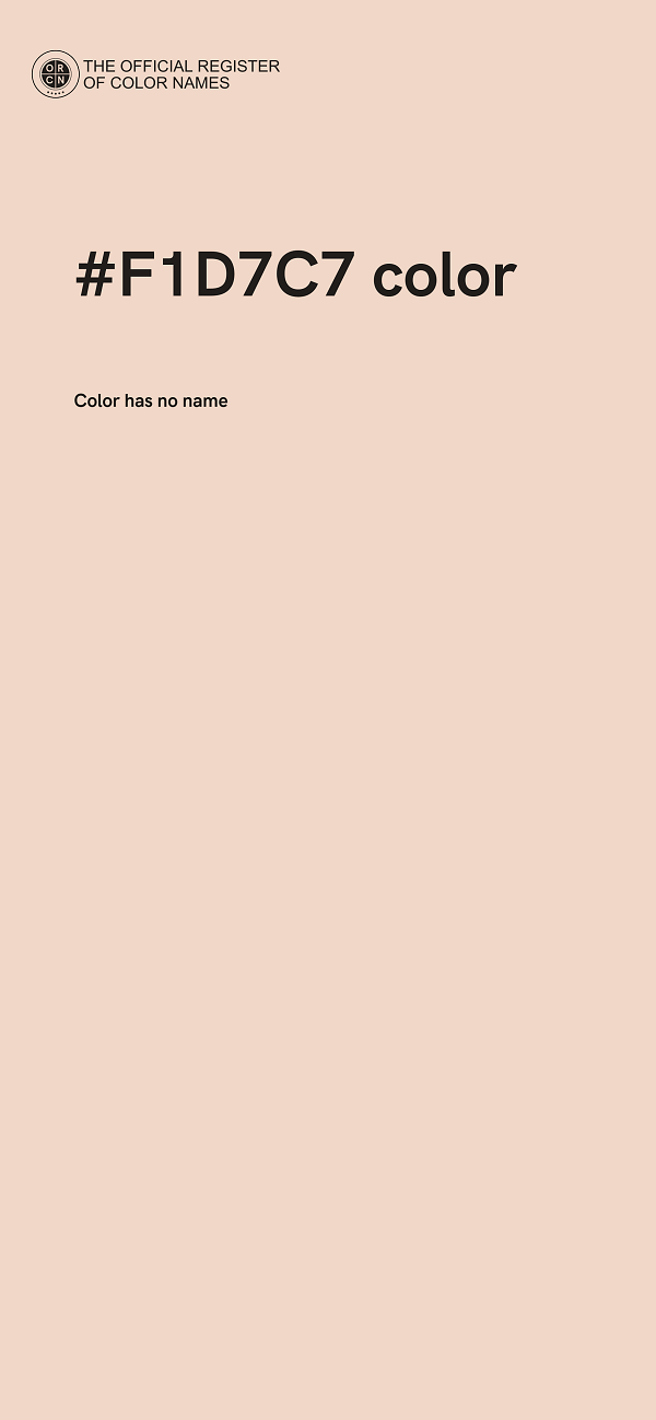 #F1D7C7 color image