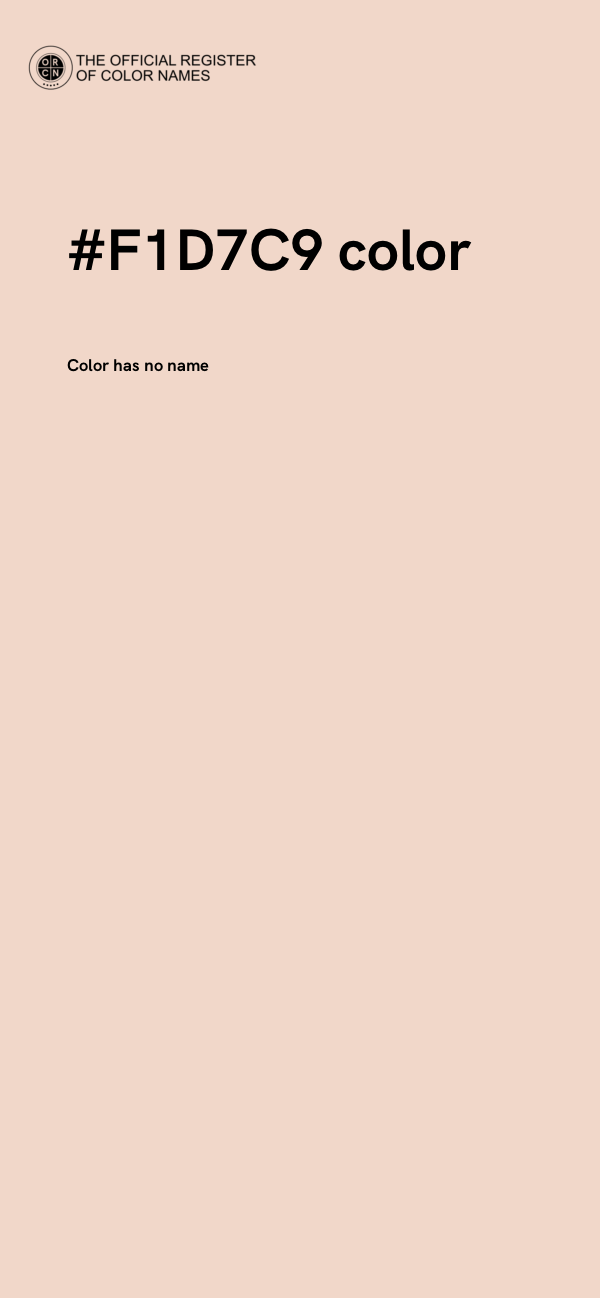 #F1D7C9 color image
