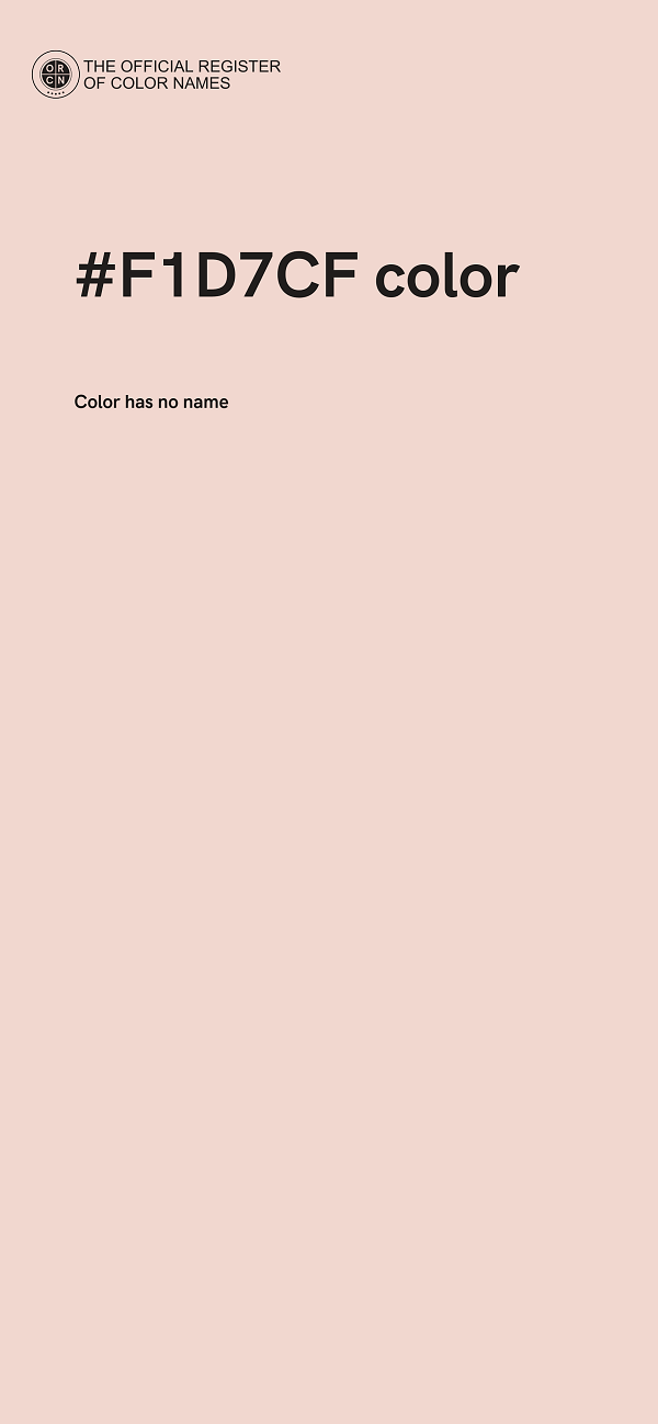 #F1D7CF color image