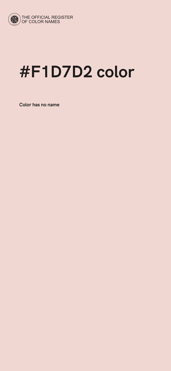 #F1D7D2 color image