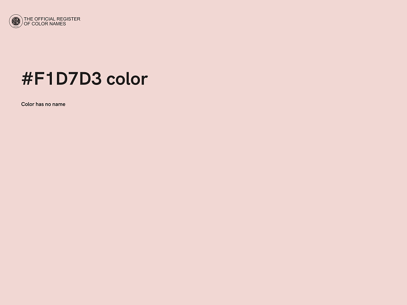 #F1D7D3 color image