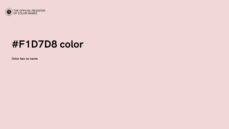 #F1D7D8 color image