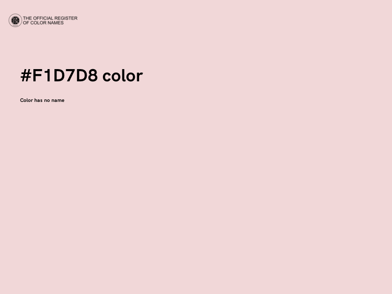 #F1D7D8 color image