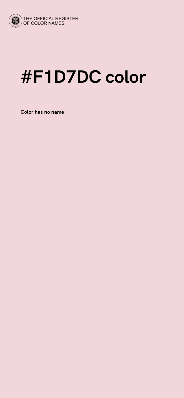 #F1D7DC color image