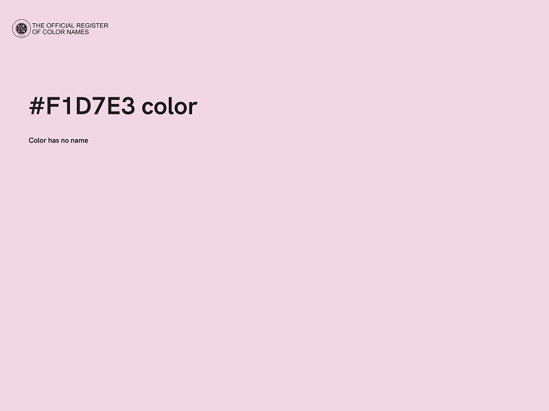 #F1D7E3 color image