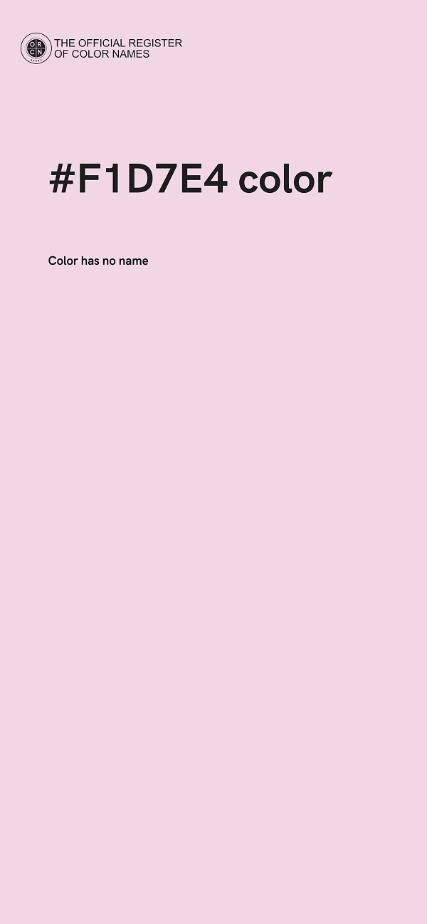 #F1D7E4 color image