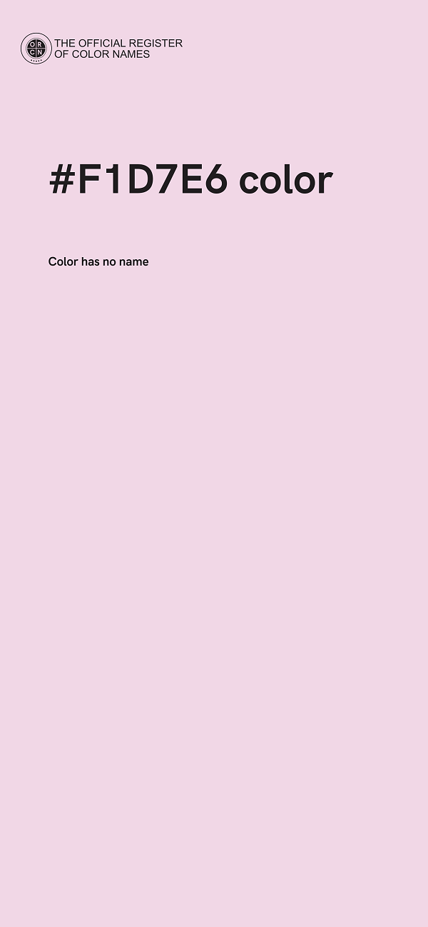 #F1D7E6 color image