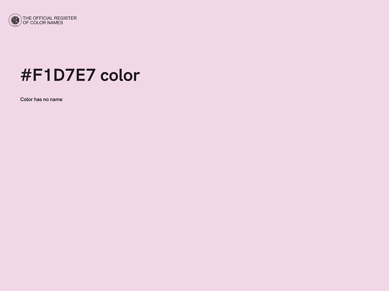 #F1D7E7 color image