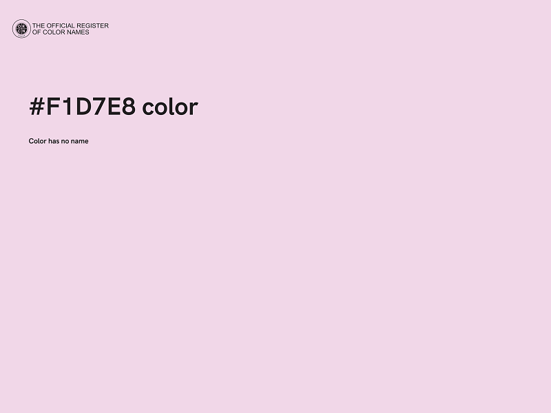 #F1D7E8 color image