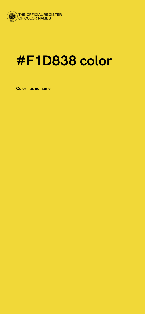 #F1D838 color image