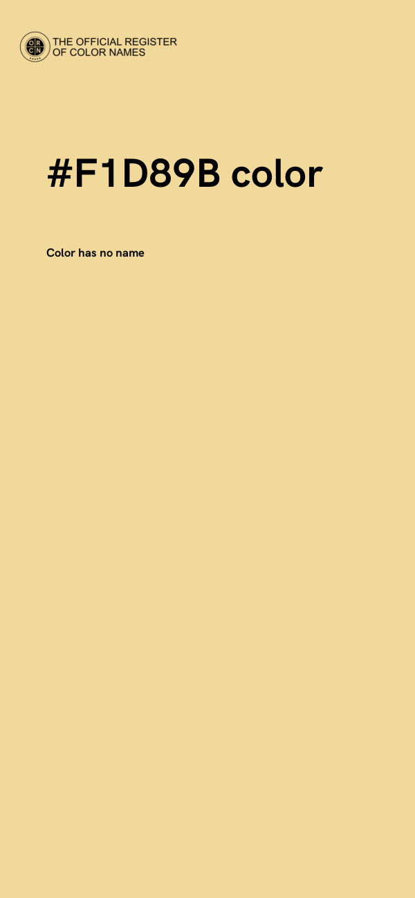 #F1D89B color image