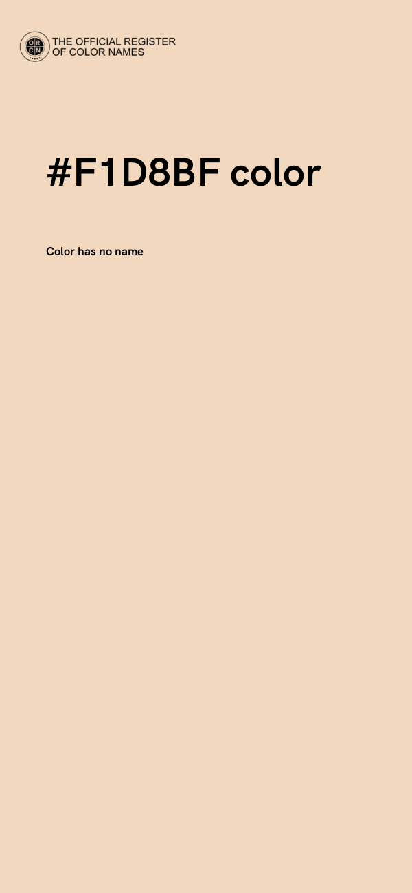 #F1D8BF color image