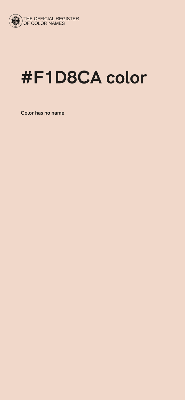 #F1D8CA color image