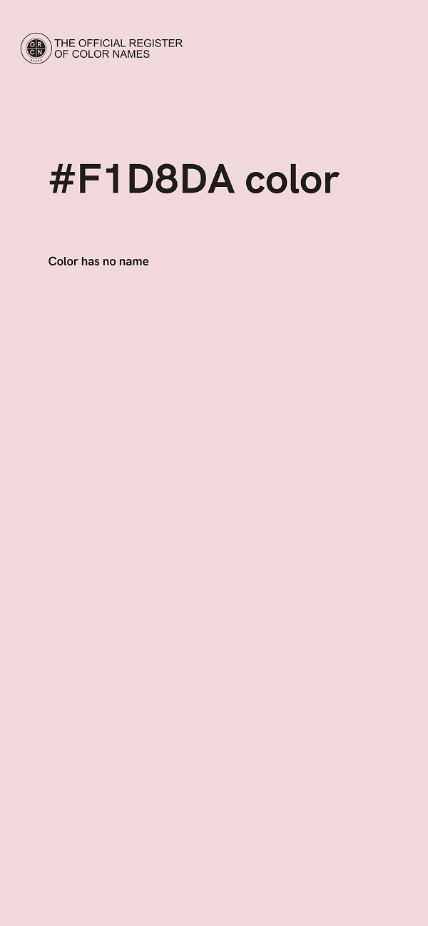 #F1D8DA color image