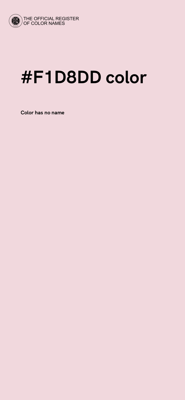 #F1D8DD color image