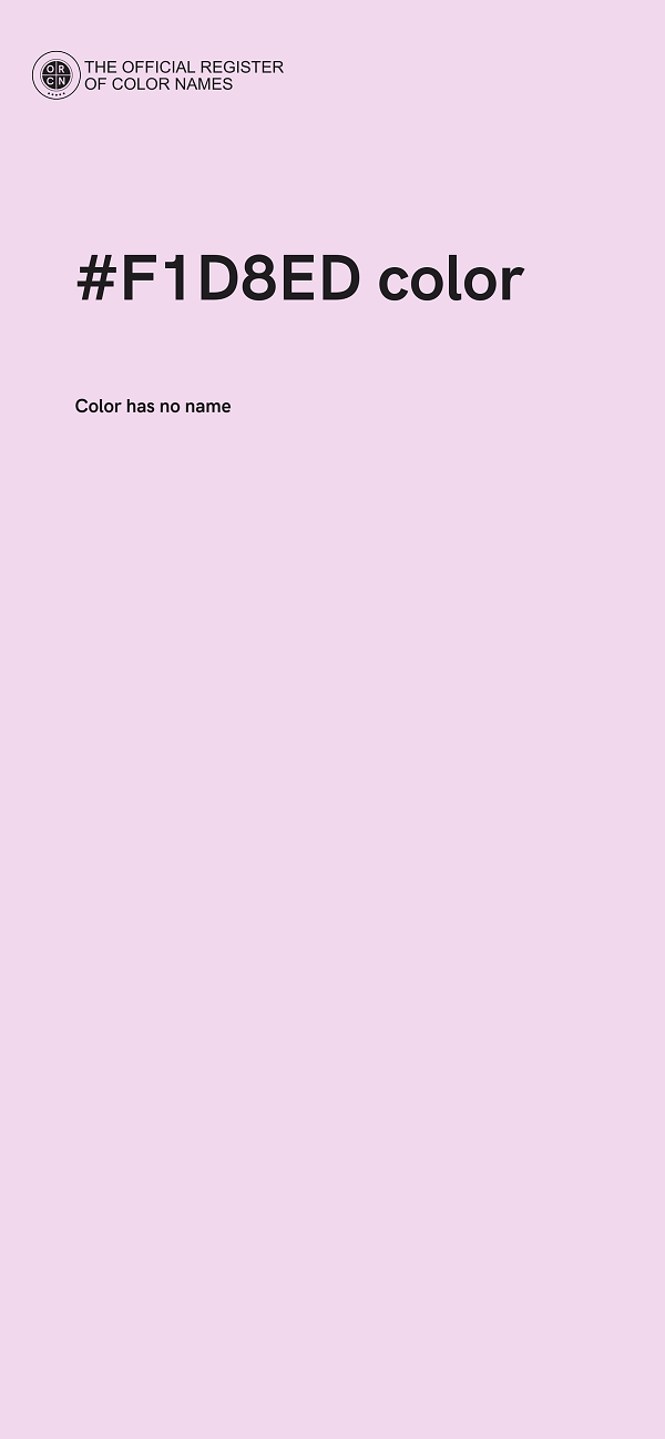#F1D8ED color image