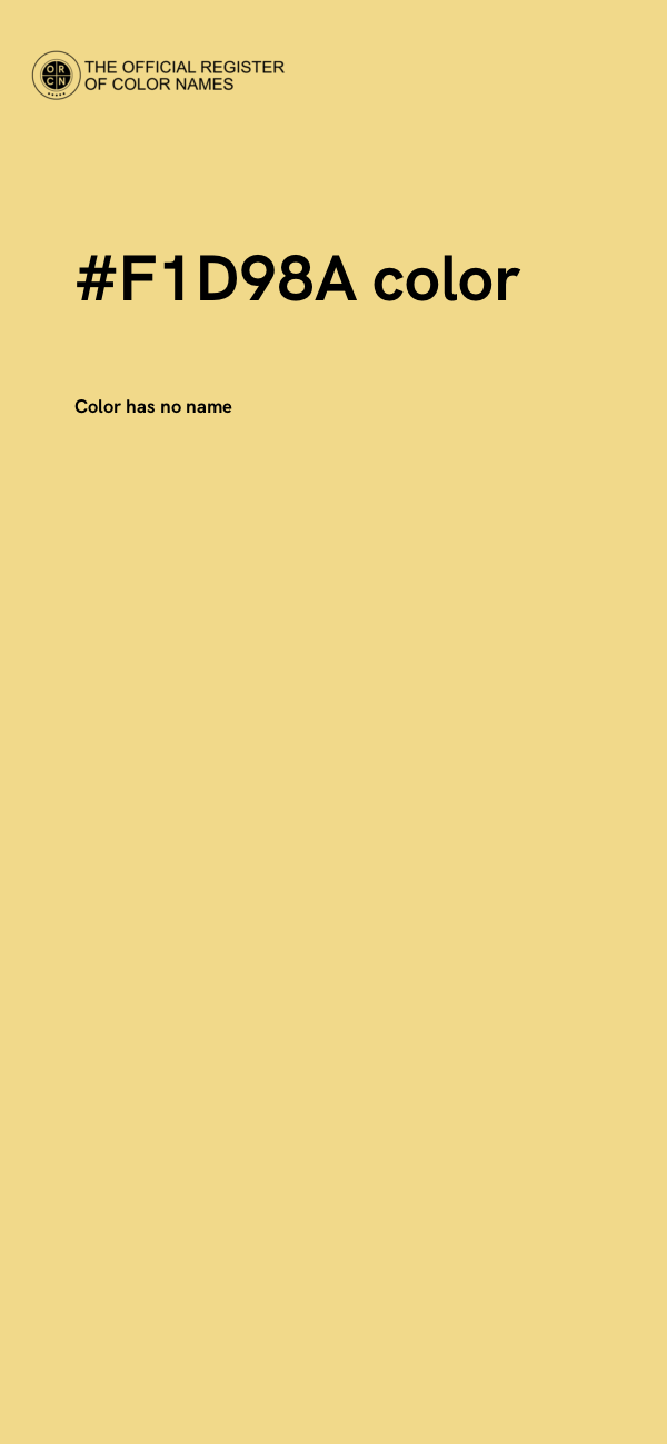 #F1D98A color image