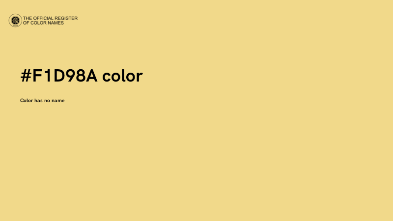 #F1D98A color image
