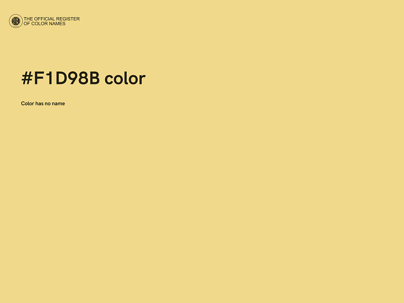 #F1D98B color image