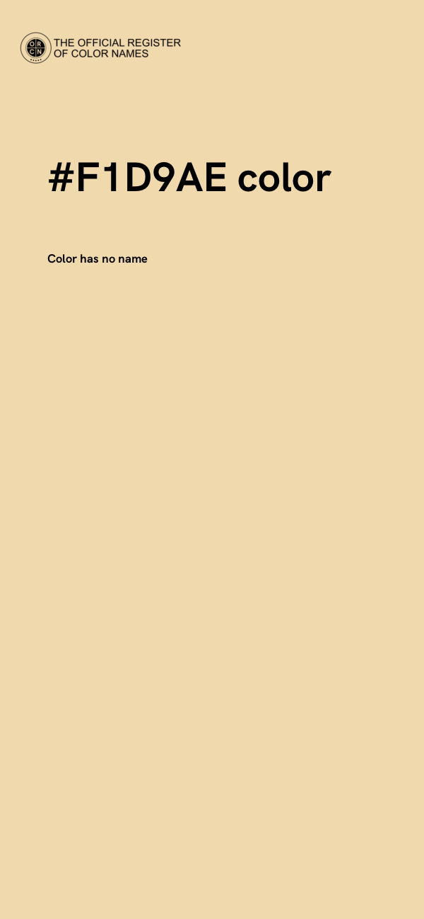 #F1D9AE color image