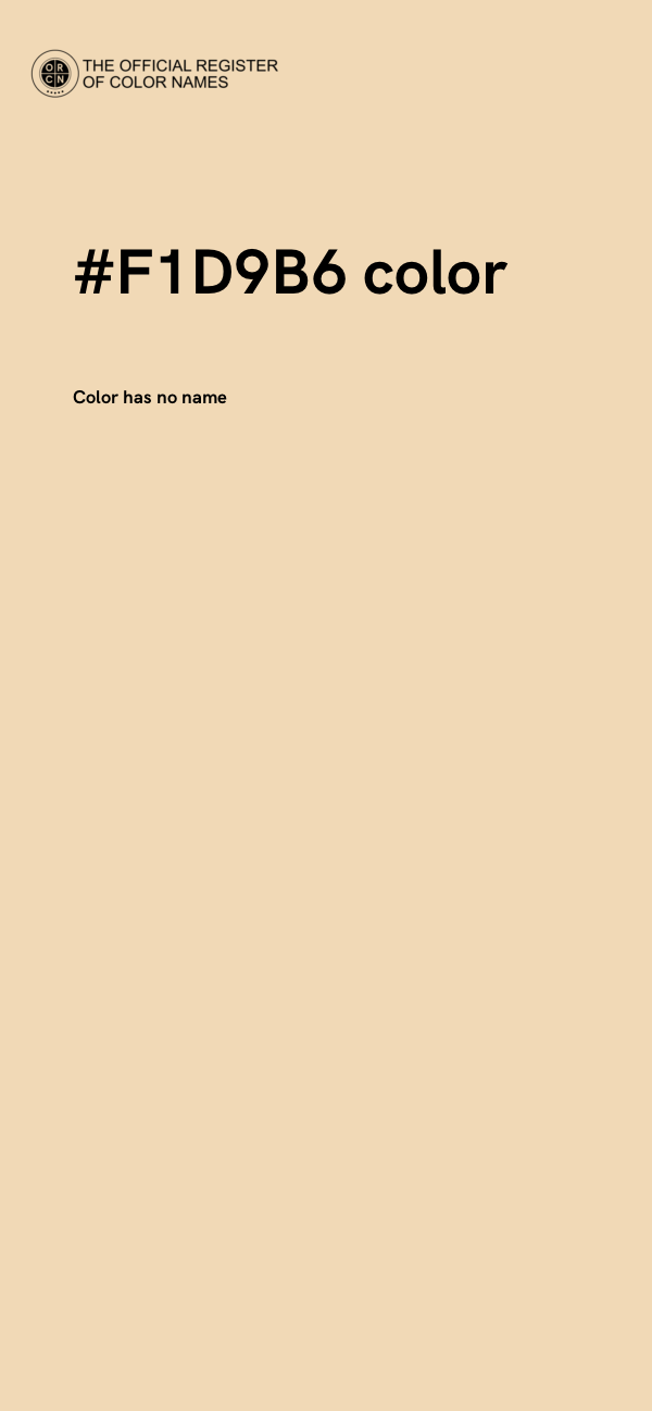 #F1D9B6 color image