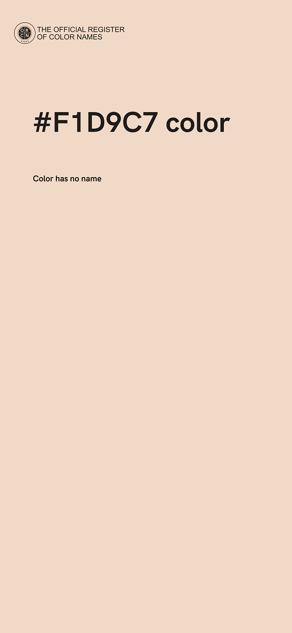 #F1D9C7 color image