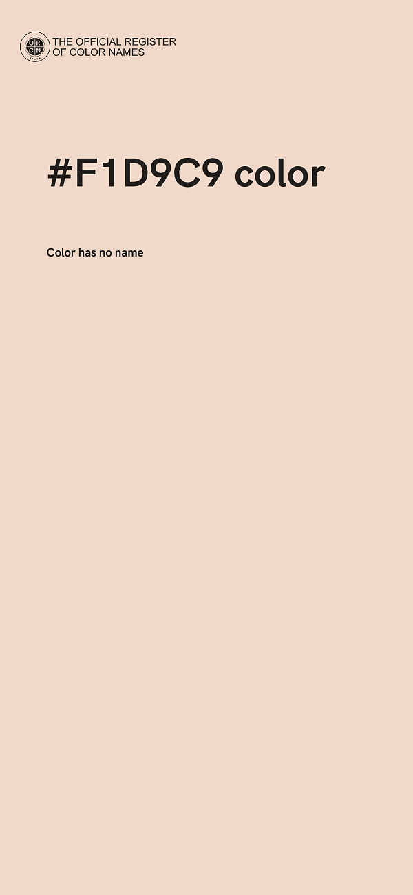 #F1D9C9 color image