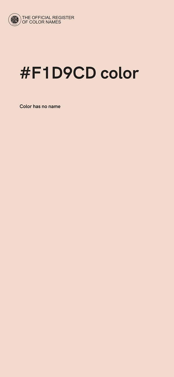 #F1D9CD color image