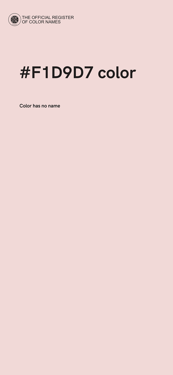 #F1D9D7 color image