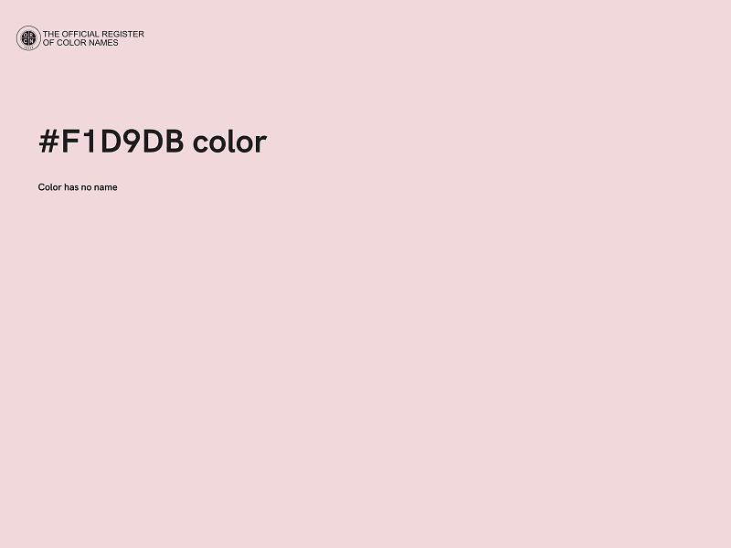 #F1D9DB color image