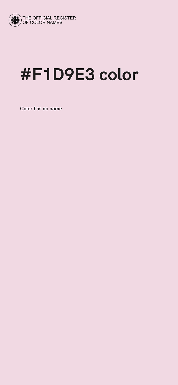 #F1D9E3 color image