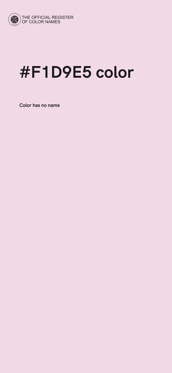 #F1D9E5 color image