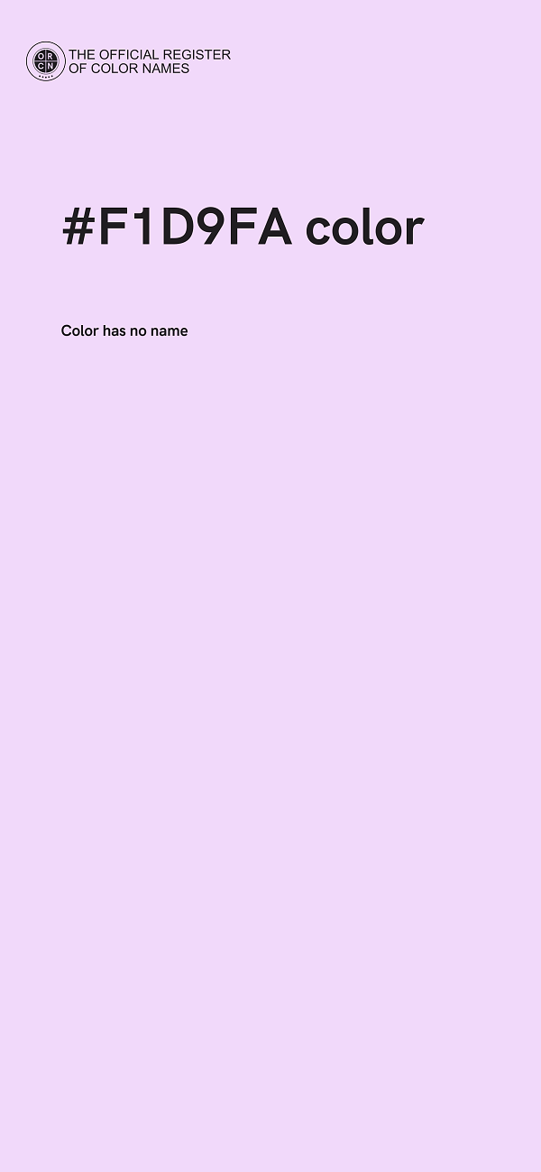 #F1D9FA color image