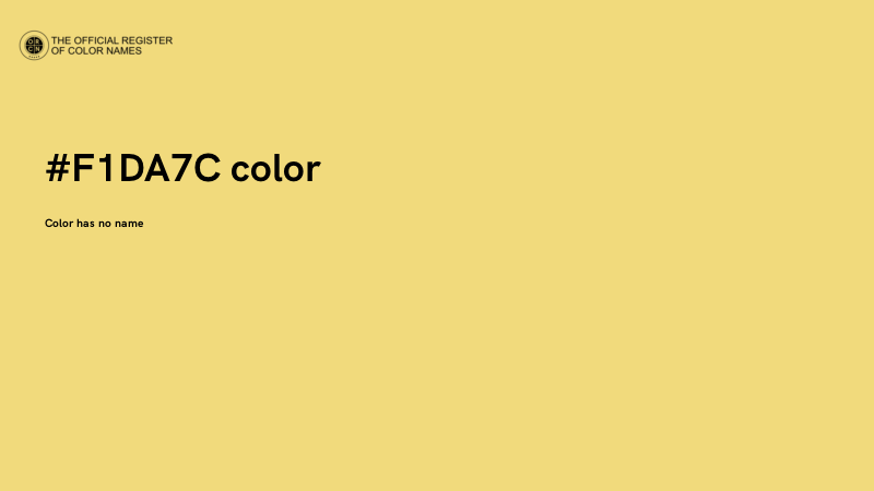 #F1DA7C color image