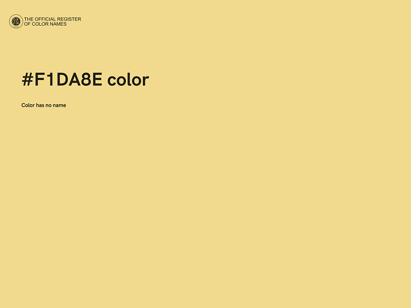#F1DA8E color image