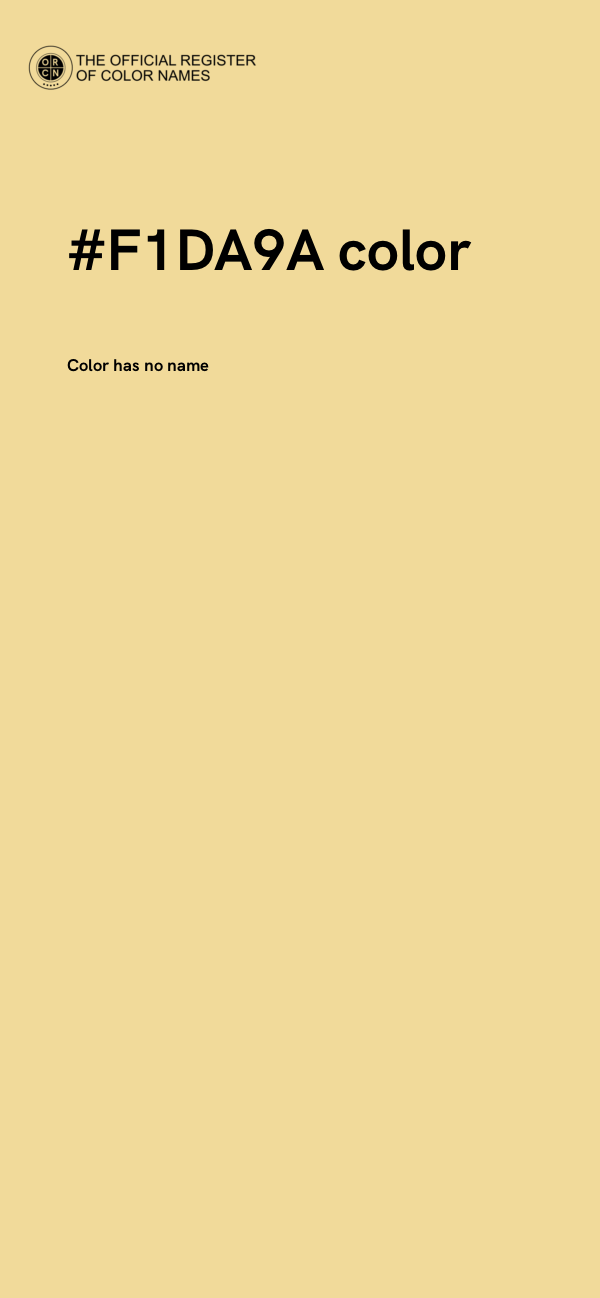 #F1DA9A color image