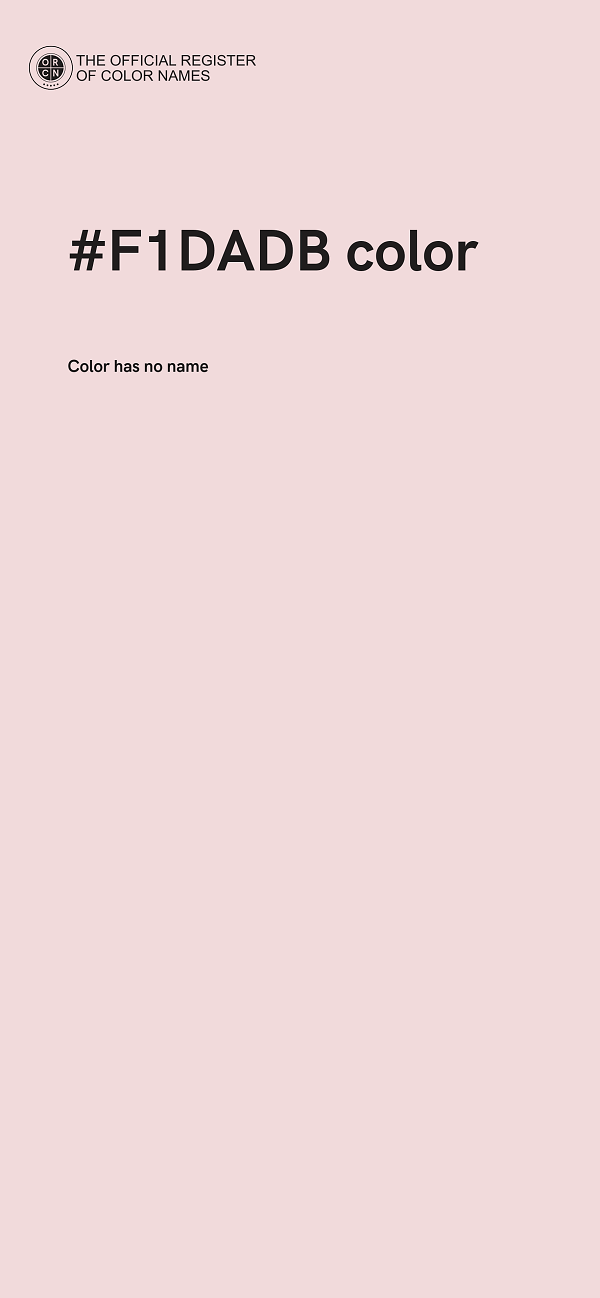 #F1DADB color image