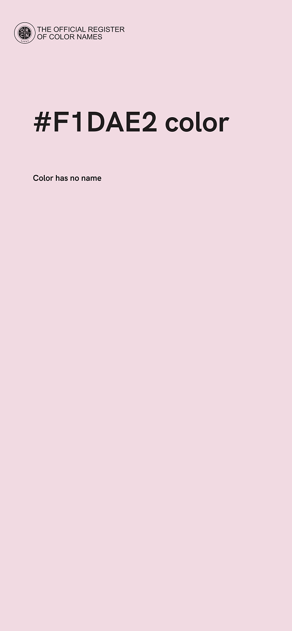 #F1DAE2 color image