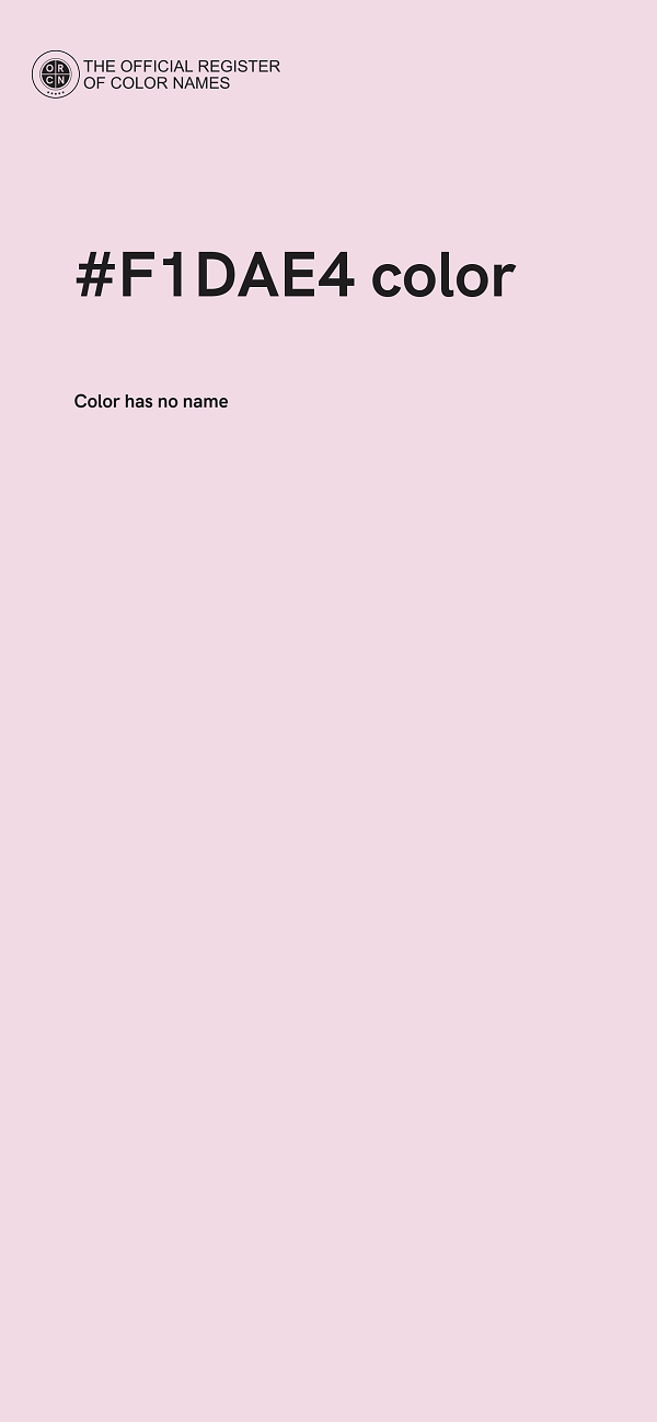 #F1DAE4 color image