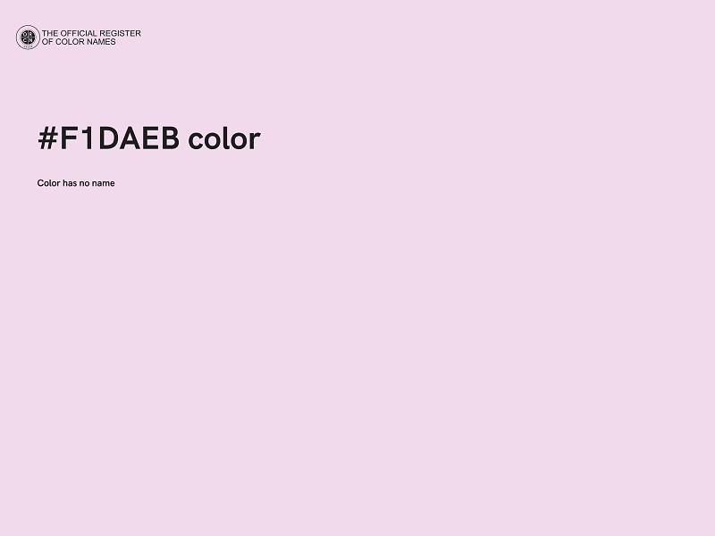 #F1DAEB color image