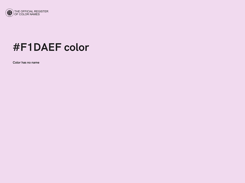 #F1DAEF color image