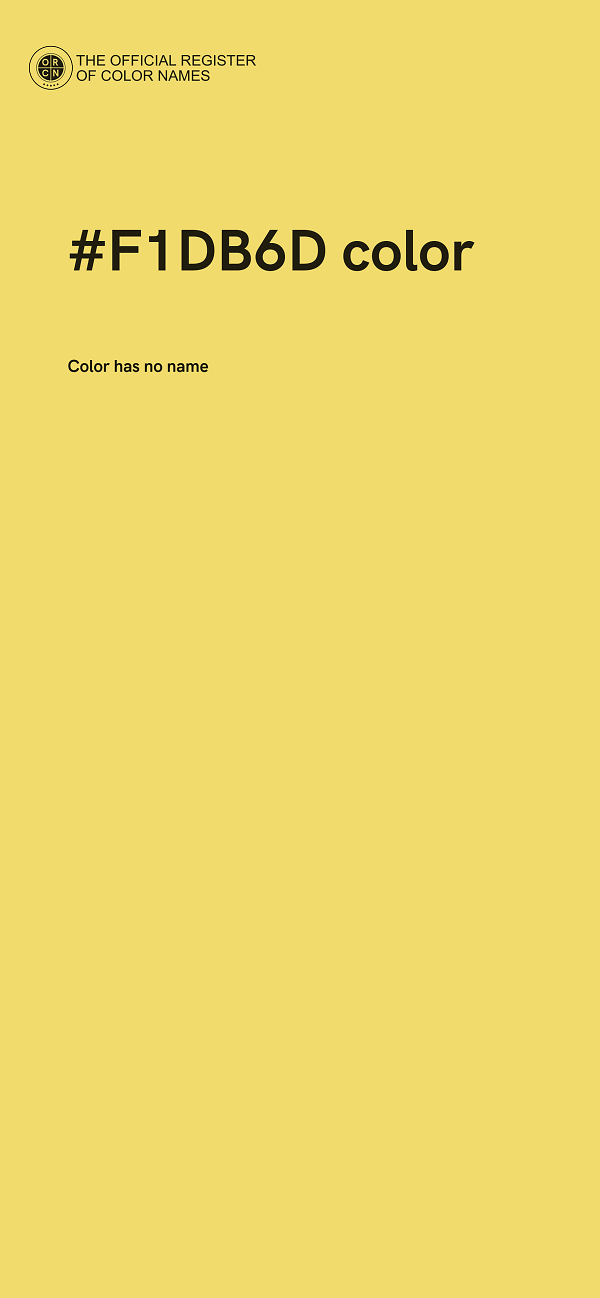 #F1DB6D color image