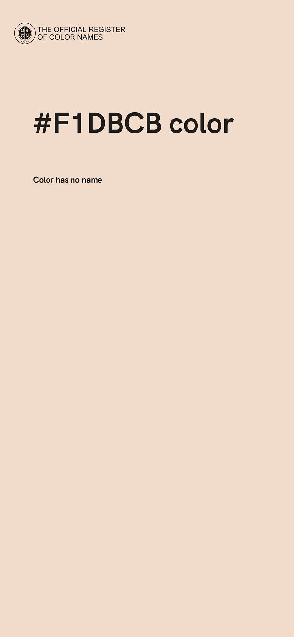 #F1DBCB color image