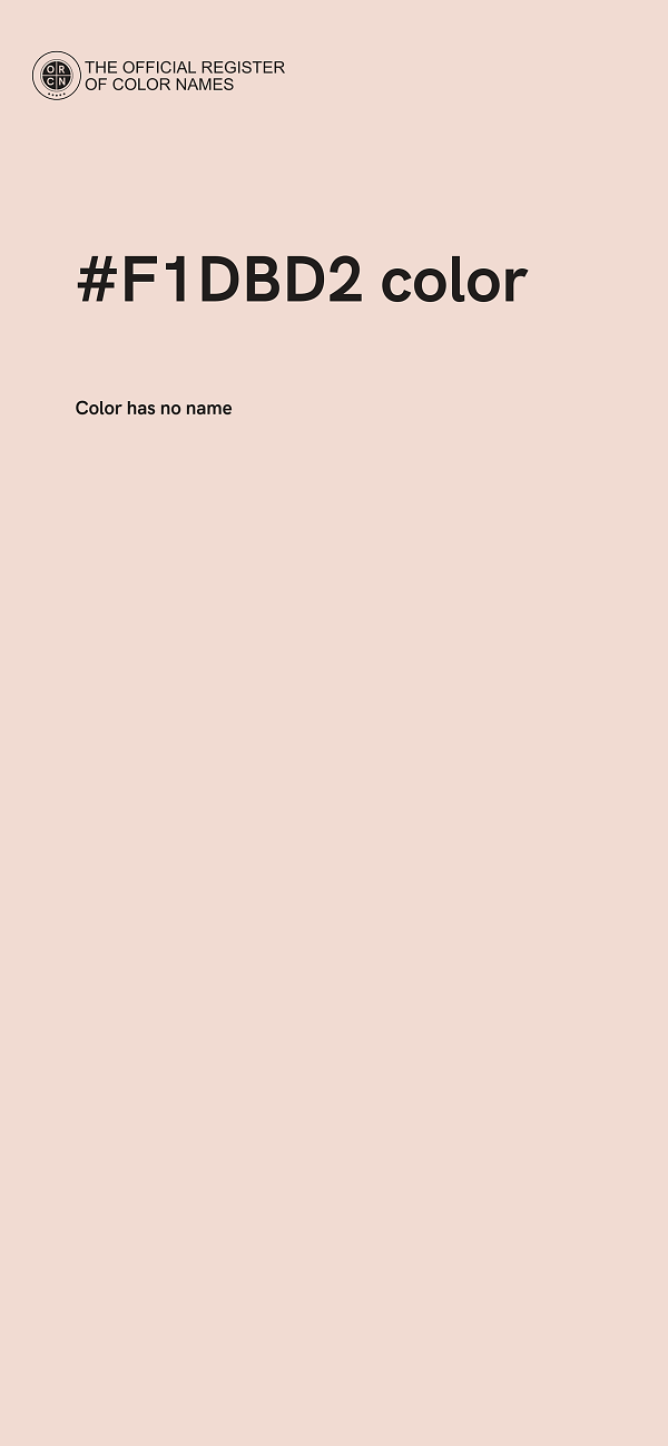 #F1DBD2 color image