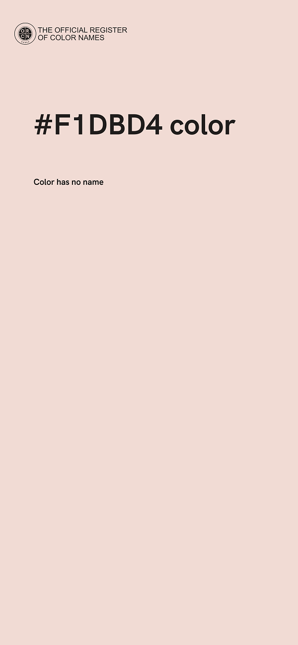 #F1DBD4 color image