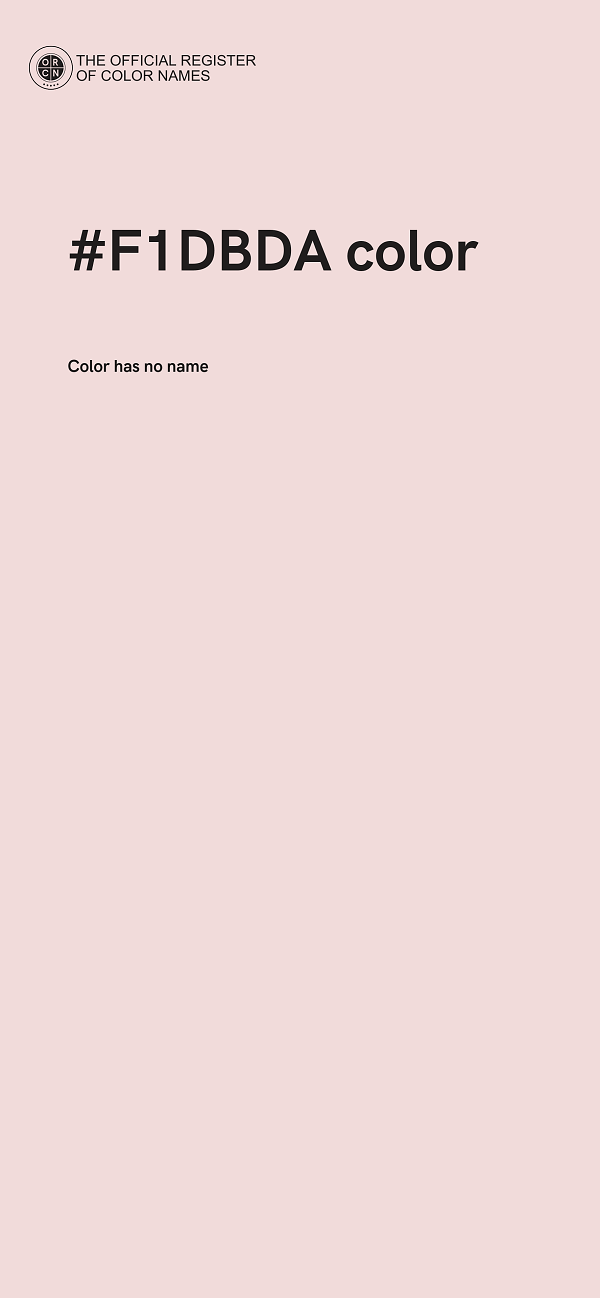 #F1DBDA color image