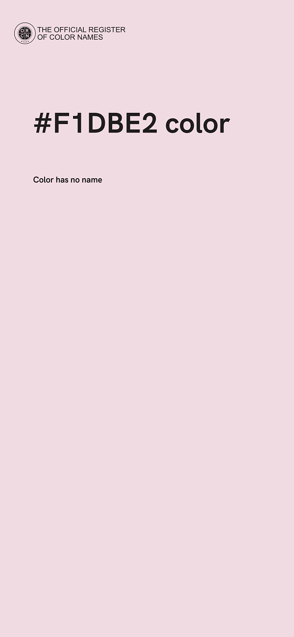 #F1DBE2 color image
