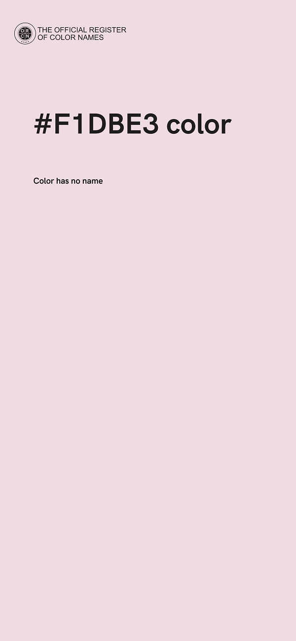 #F1DBE3 color image